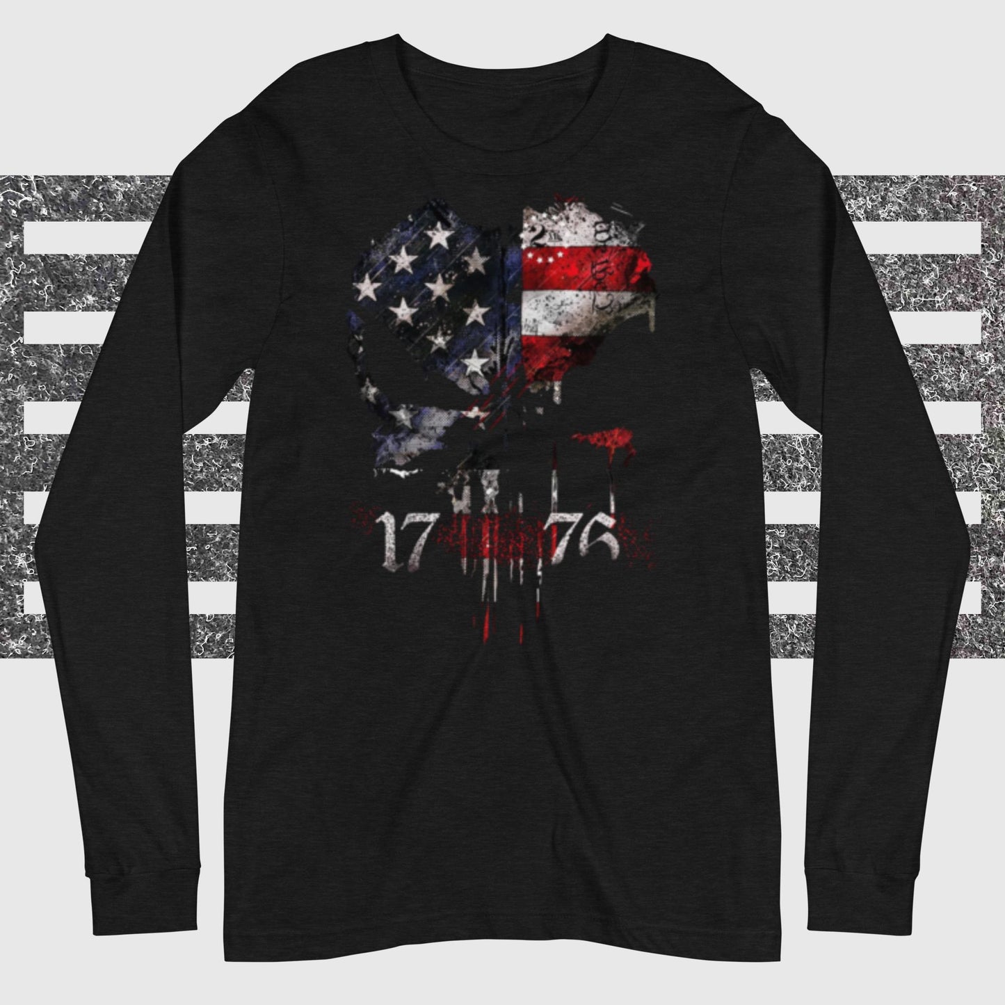 1776, Skull Red White and Blue