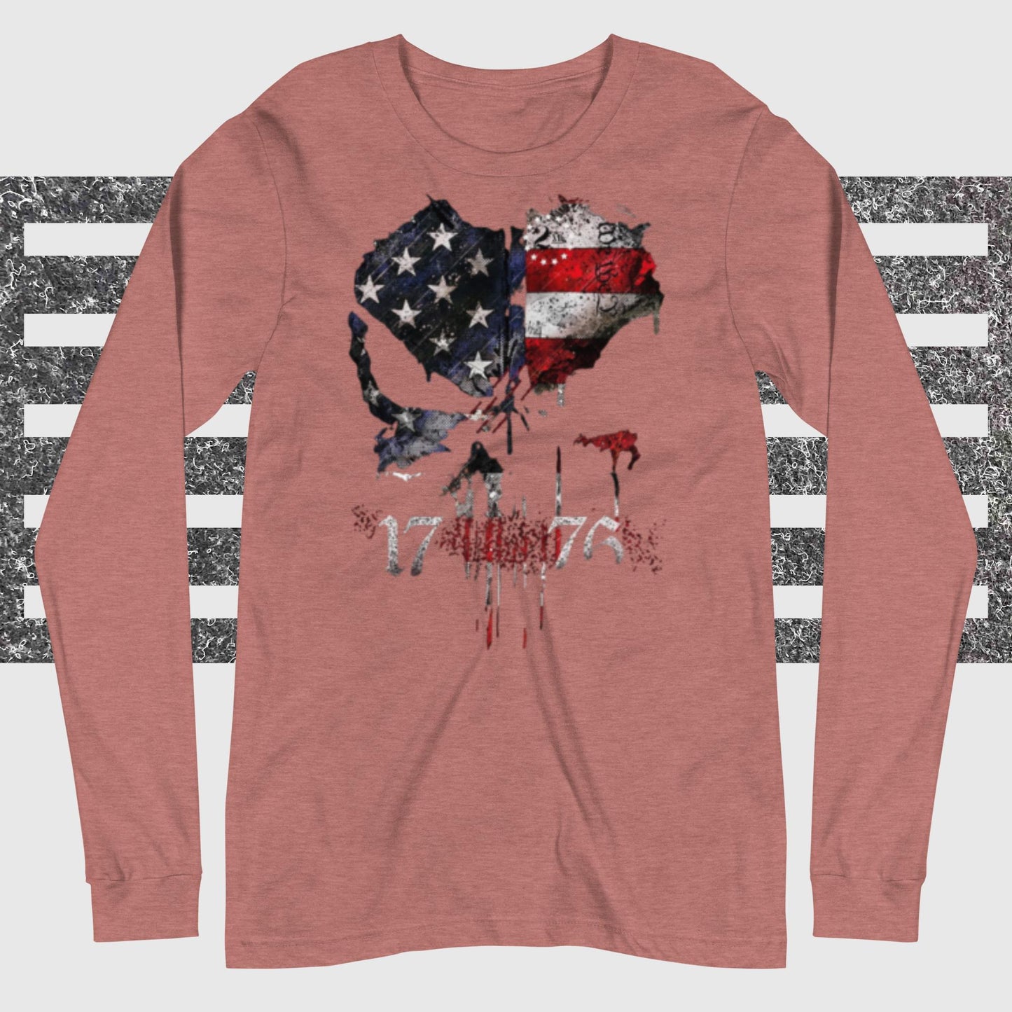 1776, Skull Red White and Blue