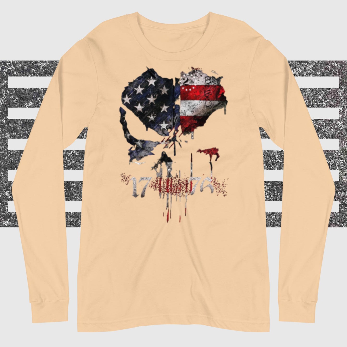 1776, Skull Red White and Blue