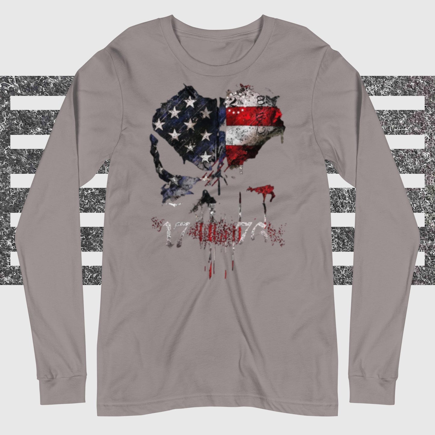 1776, Skull Red White and Blue